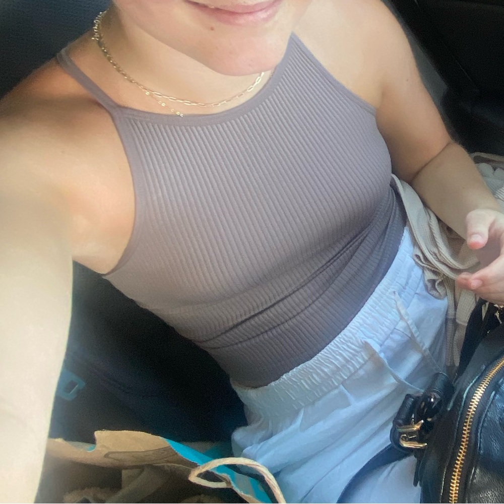 Wishlist Ribbed Taupe Camisole